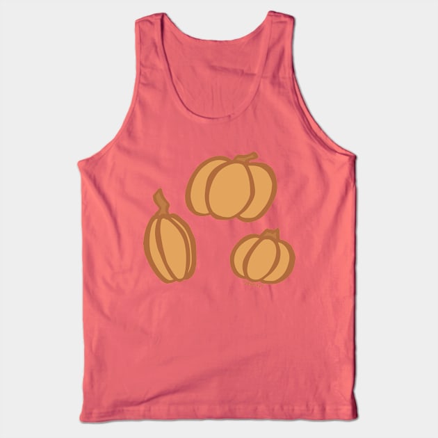 Perfectly Pumpkin Tank Top by Jan Grackle